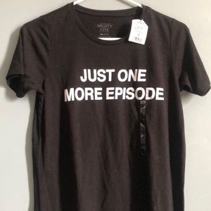 basic tee with writing